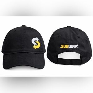 Subway Black Employee Hat Cap (Brand New)
